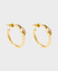 Ivy Gold Plated Earrings, Pink Opal | Really Wild | Flatshot One 