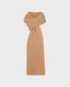 Cabled Lambswool Scarf, Camel | Really Wild | Flatshot One