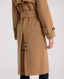 Victoria Belted Wool Blend Trench Coat, Camel | Really Wild | Back Detail