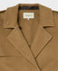 Victoria Belted Wool Blend Trench Coat, Camel | Really Wild | Detail