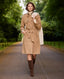 Victoria Belted Wool Blend Trench Coat, Camel | Really Wild | Campaign Image 1