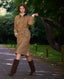 Victoria Belted Wool Blend Trench Coat, Camel | Really Wild | Campaign Image 2