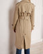 Belted Cotton Trench Coat, Beige | Really Wild | Model Back