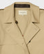 Belted Cotton Trench Coat, Beige | Really Wild | Flatshot Two