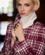 The Gentlewoman Wool and Mohair Blend Check Coat, Cranberry | Really Wild Clothing |  Campaign Image 2