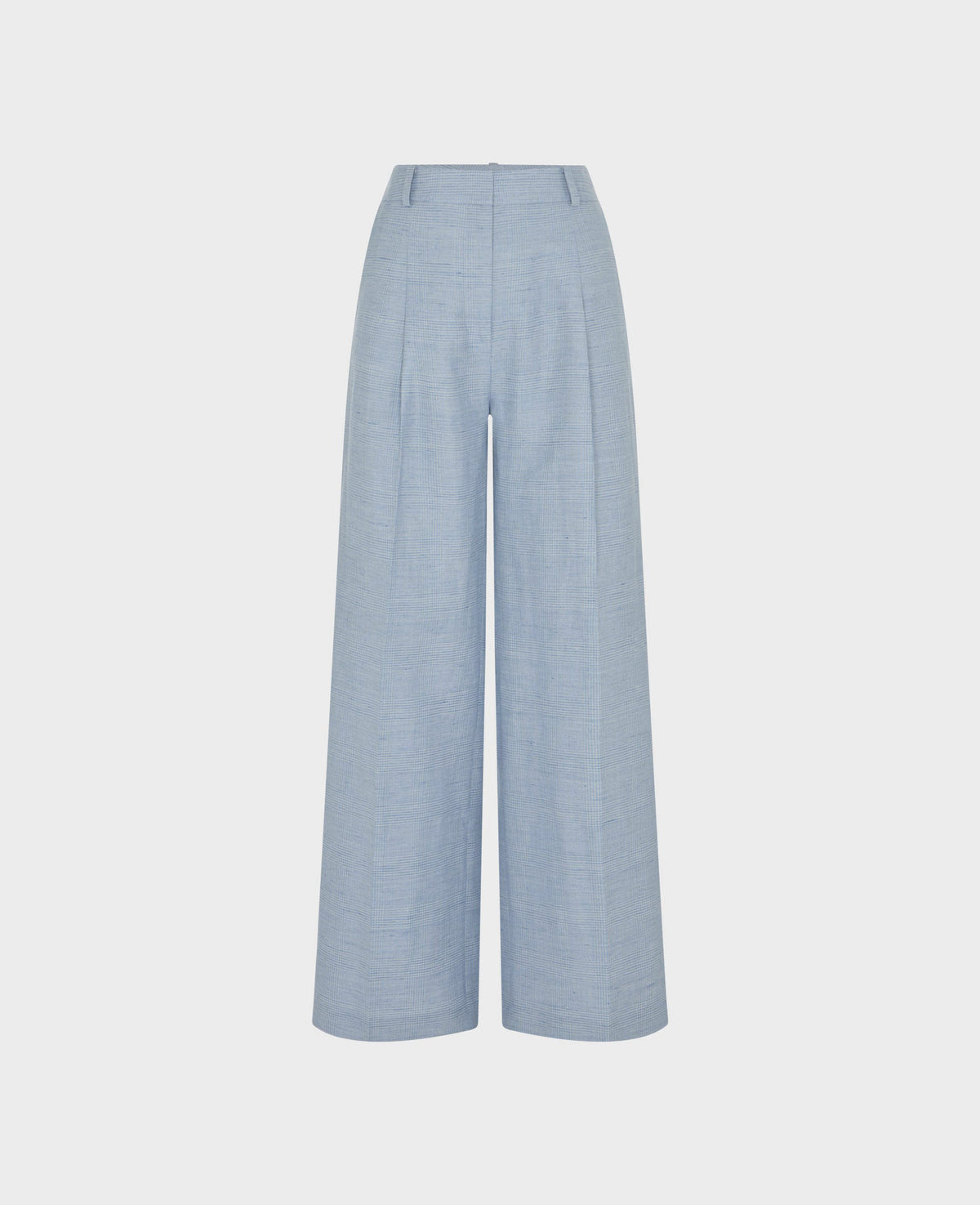 Chatham Linen Blend Wide Leg Pleated Trouser