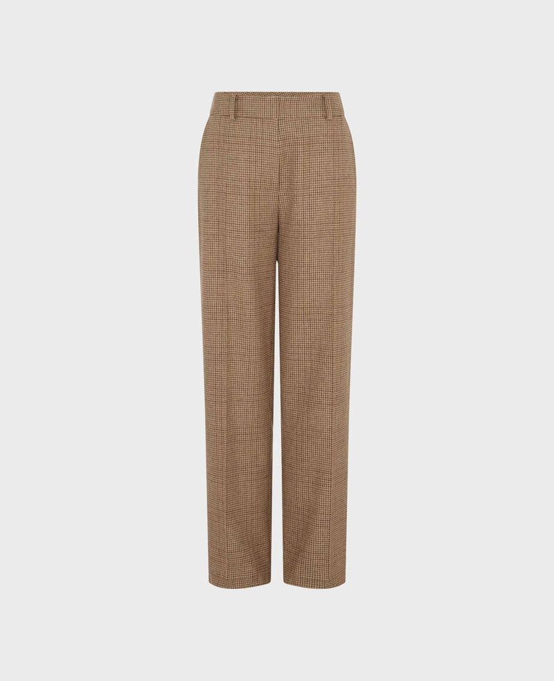 Rosemont Cotton Wool Blend Straight Leg Trousers