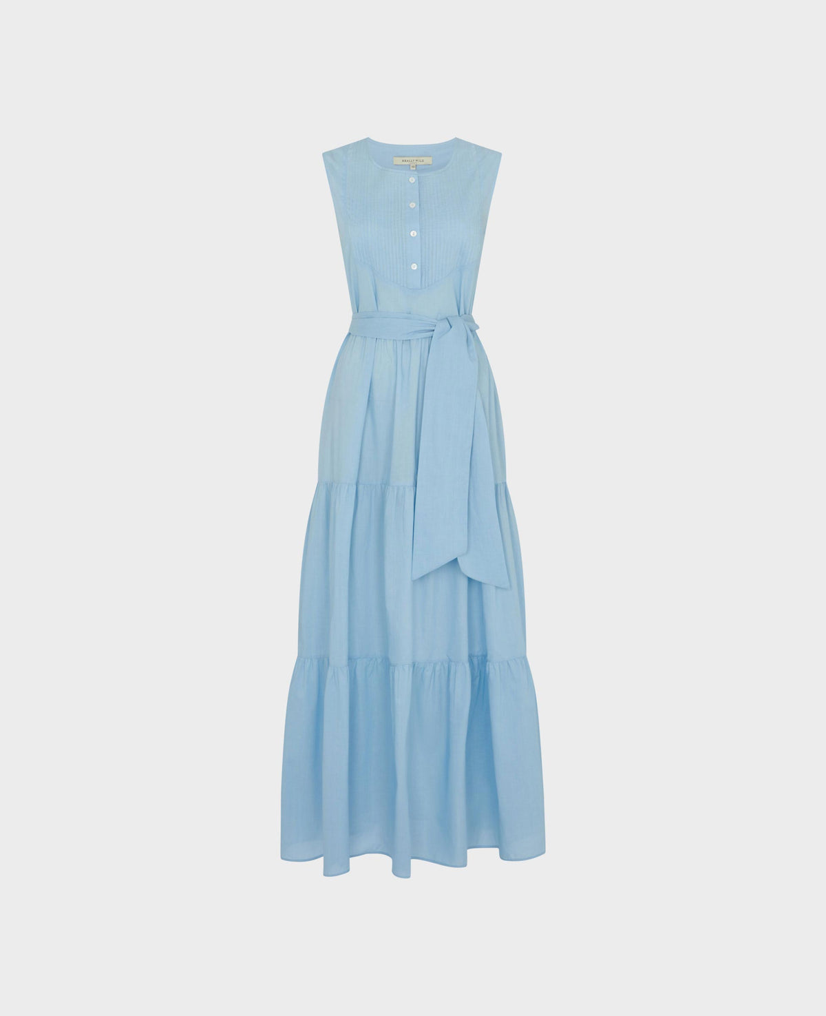 Saville Liberty Cotton Pintuck Tiered Dress