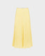 Hutton Silk Midi Slip Skirt, Yellow | Really Wild Clothing | flat lay