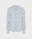 Emin Relaxed Floral Printed Shirt, Blue | Really Wild Clothing | Flat lay