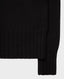 Superfine Lambswool Chunky Roll Neck Jumper, Black | Really Wild Clothing | Cuff Detail