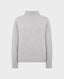 Cashmere Blend Chunky Roll Neck Jumper, Grey | Really Wild Clothing | Flat lay