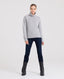 Cashmere Blend Chunky Roll Neck Jumper, Grey | Really Wild Clothing | Studio Model Front