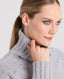 Cashmere Blend Chunky Roll Neck Jumper, Grey | Really Wild Clothing | Studio Model Detail