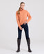 Cashmere Blend Chunky Roll Neck Jumper, Soft Orange | Really Wild Clothing | Studio Model Front