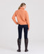 Cashmere Blend Chunky Roll Neck Jumper, Soft Orange | Really Wild Clothing | Studio Model Back