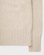 Lambswool Mock Turtle Neck Fair Isle Jumper, Dark Natural Cream | Really Wild Clothing | Cuff Detail