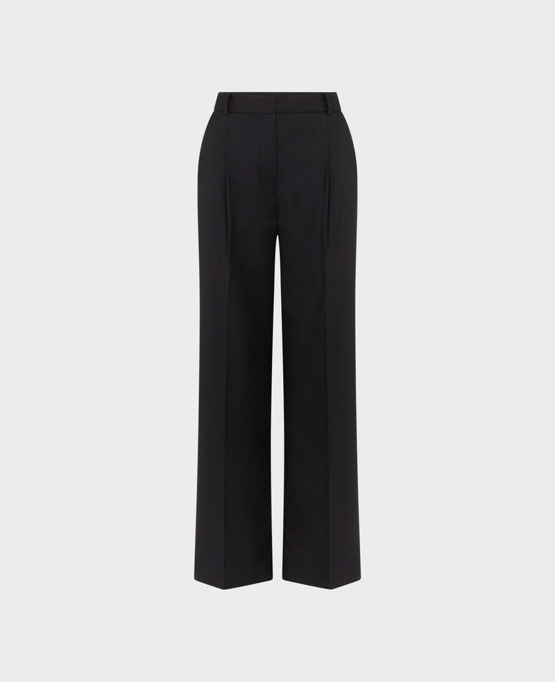 Cheston Wide Leg Wool Trousers