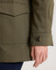 Sarah Utility Cotton Twill Jacket, Olive Green | Really Wild Clothing | Studio Model Cuff Detail