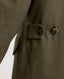 Sarah Utility Cotton Twill Jacket, Olive Green | Really Wild Clothing | Studio Model Back Button Detail