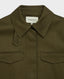 Sarah Utility Cotton Twill Jacket, Olive Green | Really Wild Clothing | Detail