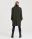 Brompton Tweed Wool Coat, Forest Green | Really Wild Clothing | Model Back