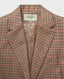 Ralley Single Breasted Check Jacket, Rose | Really Wild Clothing | Collar Detail