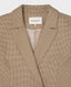 Garett Double Breasted Check Jacket, Willow | Really Really Wild | Collar Detail