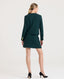 Juliet Wool Boucle Jacket, Deep Forest Green | Really Wild Clothing | Studio Model Back Full