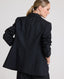 Jessica Satin Lapel Jacket, Black Jacquard | Really Wild Clothing | Studio Model Back