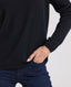 Charlotte Cashmere Crew Neck Jumper. Black | Really Wild Clothing | Studio Model Detail