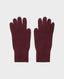 Cashmere Gloves, Port Red | Really Wild Clothing | Flat Lay