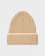 Lambswool Beanie, Sand Almond | Really Wild Clothing | Flat Lay