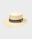 Pachacuti Camille Flat Top Hat, Natural | Really Wild Clothing | Hat three quarter