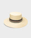 Pachacuti Camille Flat Top Hat, Natural | Really Wild Clothing | Hat Front