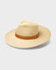 Pachacuti Frontera Wide Brim Hat, Natural | Really Wild Clothing | Hat three quarter