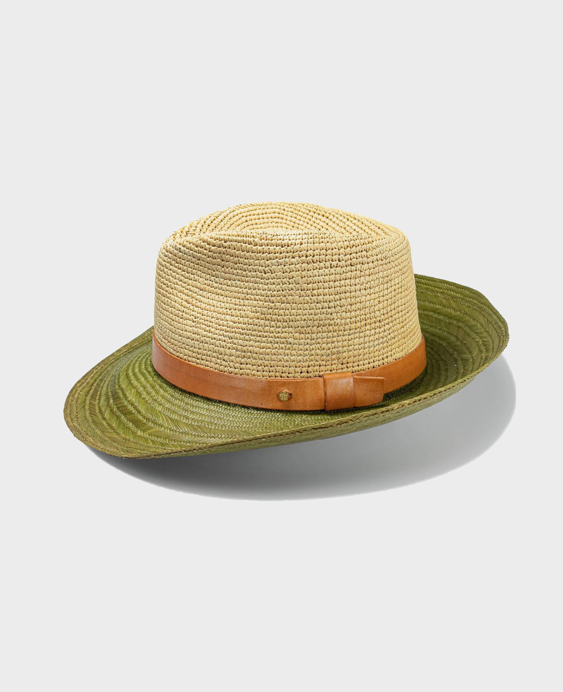 Jardinero Crochet Leather Band Hat