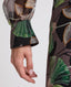 Nina V-Neck Maxi Dress, Green Leaves | Really Wild Clothing | Model Image 2