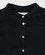 Classic Long Sleeve Shirt With Collar Stand, Black | Really Wild Clothing | Collar Detail