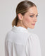 Devas Liberty Silk Collar Shirt, Ice White | Really Wild Clothing | Studio Model Back Detail