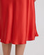 Beatrice Liberty Silk Satin Midi Slip Skirt, Red | Really Wild Clothing | Studio Model Detail