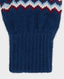 Sophie Stanbury Fair Isle Fingerless Gloves, Navy Burgundy | Really Wild Clothing | Detail