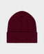 Sophie Stanbury Lambswool Plain Beanie, Burgundy | Really Wild Clothing | Flat Lay