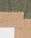 Sophie Fair Isle Yoke Crew Neck Jumper, Moss Camel | Really Wild Clothing | Detail