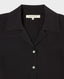 Devas Liberty Silk Collar Shirt, Black| Really Wild Clothing | Collar Detail