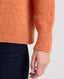 Wool Cashmere Blend Fleck V Neck Jumper, Orange | Really Wild Clothing |Studio Model Detail