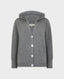 Cashmere Hoodie, Grey | Really Wild Clothing | Flat Lay