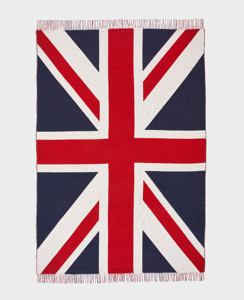 Union Jack Merino Wool Throw