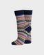 Fair Isle Casual Ankle Socks, Navy | Really Wild Clothing | Flat Lay