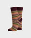 Fair Isle Casual Ankle Socks, Mulberry | Really Wild Clothing | Flay Lay 